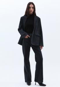 Расклешенные джинсы MIT ULTRA HOHER TAILLENFORM OXXO, черный деним