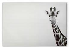 Картина на холсте A.S. Création Giraffe Portrait, черно-белый