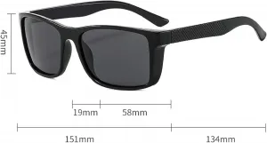 Женские солнцезащитные очки, модные поляризованные солнцезащитные очки для мужчин, стильные поляризованные очки 2501 Melrose, Black Red