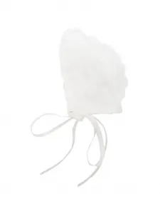 Кепка с цветочным принтом на завязках La Stupenderia, белый