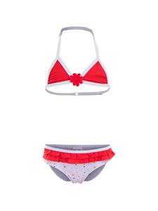 Комплект бикини COFI 1453 Badeanzug für Mädchen für den Pool, цвет rot-weiß