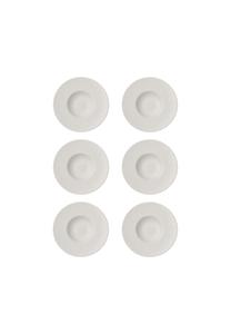 Белые столовые тарелки manufacture rock ø 28.0 см 6 шт manufacture rock Villeroy & Boch