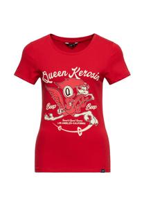 Рубашка с принтом и винтажным изображением комиксов Beep Beep QUEEN KEROSIN, красный