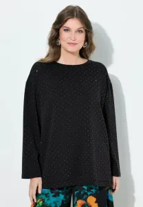 Толстовка свободного кроя glitzersteinchen Miamoda, Black