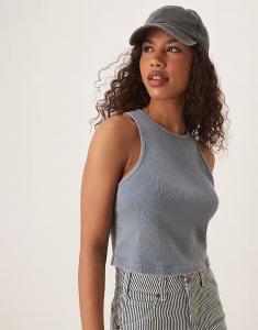 Топ Dickies Pleasantwood в вымытом синем цвете