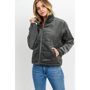 Пуховая куртка с длинными рукавами FASHNZFAB, цвет charcoal