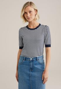 Футболка с принтом WE Fashion, темно-синий