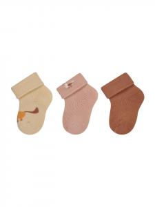 Sterntaler Детские носочки, набор из 3 штук, с изображением лошади, цвет экрю