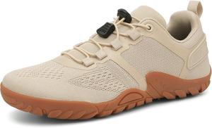 Мужские походные кроссовки Легкие дышащие кроссовки для трейлраннинга Противоскользящие кроссовки Сетчатые спортивные кроссовки для весны и лета Для тренировок, походов, путешествий и повседневной носки Qacksv, бежевый