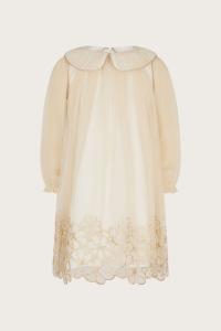 Платье халат Vanessa с цветочным воротником Monsoon, золотой