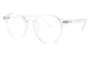 MUZU Унисекс очки для зрения, Round frame transparent color-C01 single frame