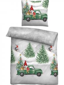 Biberna Изящное фланелевое постельное белье ярких цветов