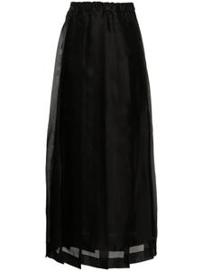 Fabiana Filippi юбка из органзы со складками, черный