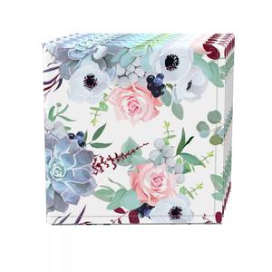 Набор салфеток, 100 % полиэстер, набор из 4 шт., 18x18 дюймов, розовые розы и суккуленты