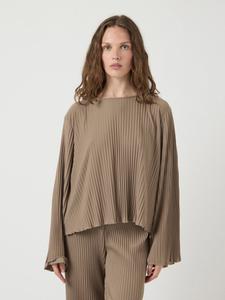 Блуза YAS YASALISA NOOS, Fungi/Beige