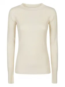 Ребристая футболка с длинными рукавами Patrizia Pepe, нейтральный