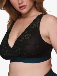 Elphaba Shimmer Lace Full Cup бра Lemonade Dolls, Forest Green