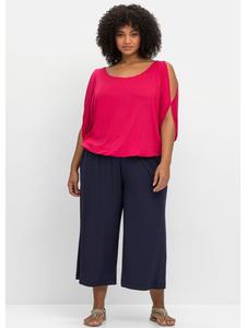 Брюки-карго темно-синего цвета sheego