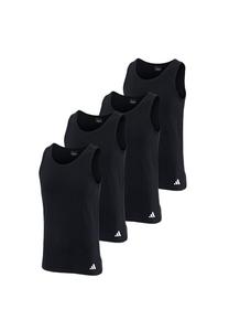 Майка/Топ 4 шт. активный гибкий хлопок Adidas, черный
