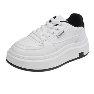 TONYBEAR Женские лоу-топ скейтборд кроссовки бело-черные, цвет White Black