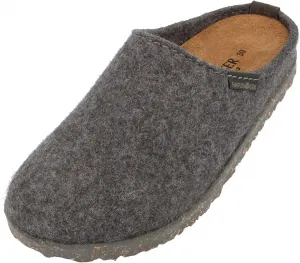 Унисекс войлочные тапочки HAFLINGER Manhattan с простым дизайном и кожаной подошвой