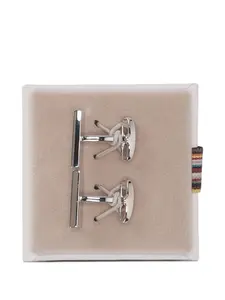 Запонки с логотипом Paul Smith, серебристый