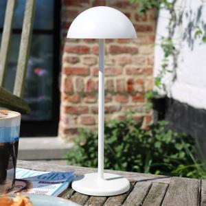Настольная лампа на батарейках Lucide Joy, алюминий - белый