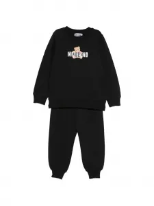 Спортивный костюм с графическим принтом Moschino Kids, черный