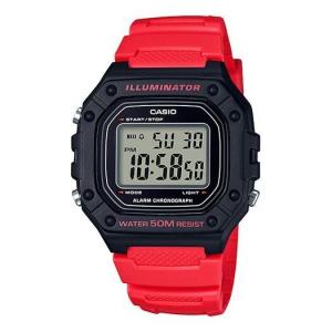 Часы CASIO G Shock Quartz Sports Waterproof Mens BlackRed Digital, черный