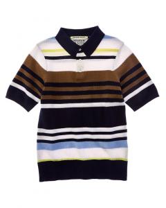 Вязаная рубашка-поло Scotch & Soda, коричневый