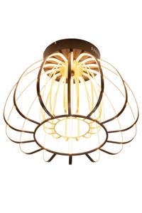 Новый светодиодный потолочный светильник с регулировкой яркости, степень защиты IP20 Novel, черный/золотистый