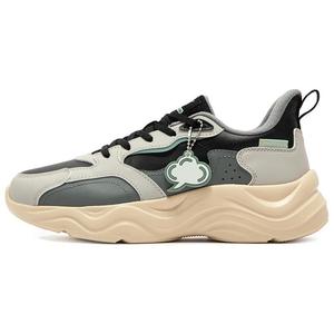 361° Линглонг серия амортизирующие противоскользящие износостойкие низкие повседневные беговые кроссовки женские серо-зеленые пемза/солод светло-коричневые