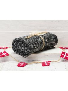 Solwang Кухонное полотенце из органического хлопка, черно-кремовое