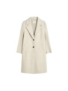 Демисезонное пальто Bershka, Cream