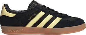 Кроссовки Gazelle Indoor 'Black Almost Yellow Gum', черный