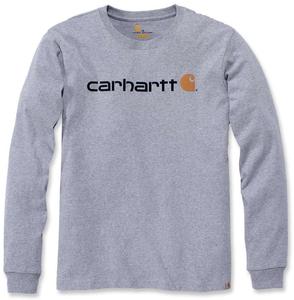 Лонгслив Carhartt EMEA Workwear Signature Graphic Core Logo Longsleeve, светло-серый