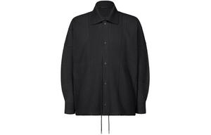ISSEY MIYAKE Куртка-рубашка Homme Plissé Mc August, Black