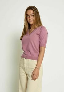 Футболка Minus MILLA V-NECK , Mauve Orchid/Pink