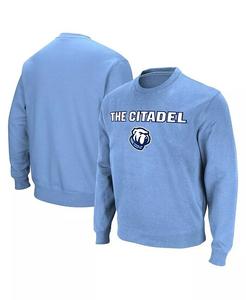 Мужская светло-голубая толстовка-пуловер Citadel Bulldogs Arch & Logo Colosseum