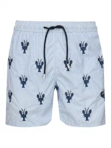 Плавки-шорты с принтом MC2 SAINT BARTH, синий