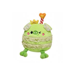 Реалистичная кукла pig you happy birthday cake doll и плюшевая кукла животного 25 см высотой LOGISTAR, зеленый