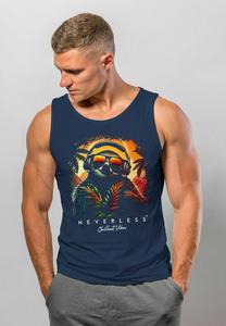 Топ TANK MUSIK DJ CHILL FAULTIER PRINT AUFDRUCK RELAX SOM Neverless, цвет navy