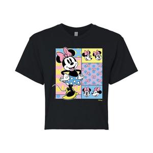 Футболка с кружевным краем и горохом Minnie Mouse для девочек Disney, черный