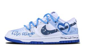 Кроссовки Nike Dunk Skateboard Shoes Men Low-Top Blue, голубой