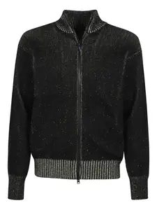 Кардиган с логотипом Gr10K, черный