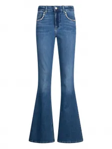 Джинсы-клеш с завышенной талией LIU JO, синий