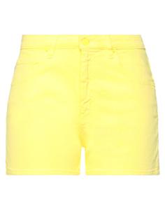 Джинсовые шорты Moschino, желтый
