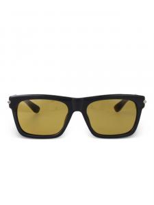 Alexander McQueen Eyewear square-frame солнцезащитные очки, черный