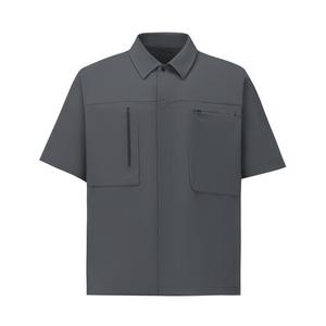 Cycling Men's Woven Short Sleeved Shirt Men's DESCENTE, Cc-Asphalt