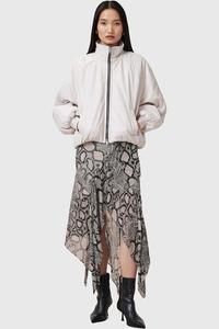 Юбка из шелковой смеси cassie AllSaints, мультиколор